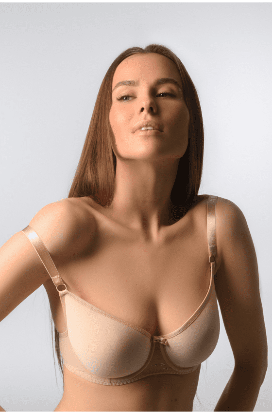 Bra with soft molded cup spacer LUNA Calla L1510A Beige 85D