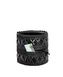 Women's wrist wallet Noir Handmade F326 Wrist wallet with hidden zipper Black One Size