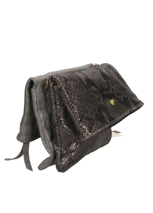 Двусторонний кожаный клатч Italian Bags 542013 542013_gray фото