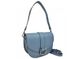 Stylish leather women's handbag semicircular Firenze Italy F-IT-1030BLL, Синий