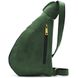 Сумка рюкзак слінг шкіряна на одне плече 3026-3md TARWA 1, Зелений
