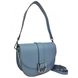 Stylish leather women's handbag semicircular Firenze Italy F-IT-1030BLL, Синий