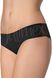 Seamless Brazilian panties with lace Julimex Tanga Black XL