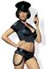 Игровой костюм сексуальной сексуальной женщины-полицейского Obsessive Police set Черный S/M 36537 фото 1