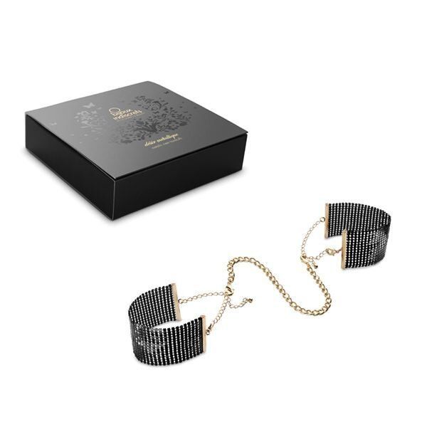 Наручники металлические, стильные браслеты Bijoux Indiscrets Desir Metallique Handcuffs SO2663 фото