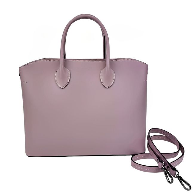 Stylish women's smooth bag Firenze Italy F-IT-7602PM-R, Розовый