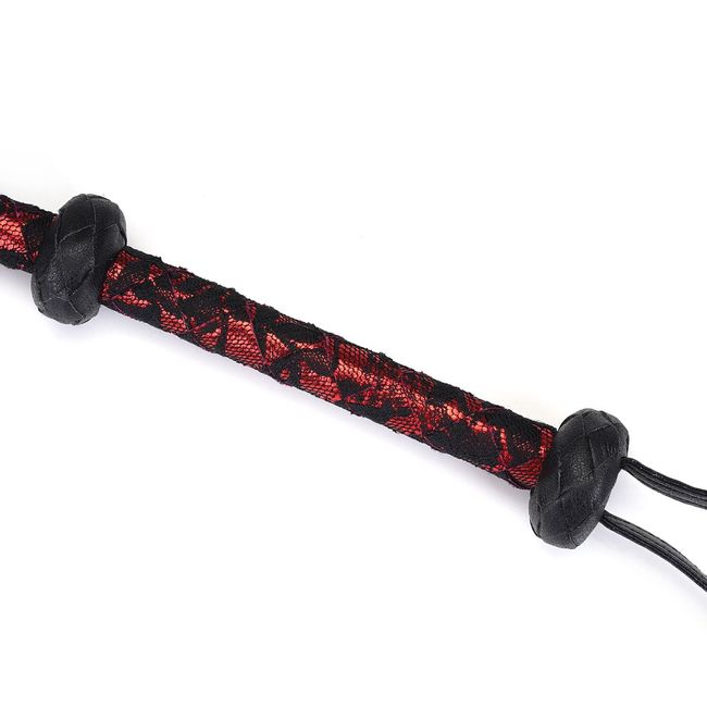 Liebe Seele Victorian Garden Bull Whip Black and Red One Size