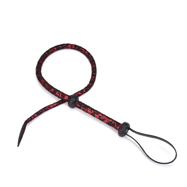 Плеть Liebe Seele Victorian Garden Bull Whip Черно-красная One Size SO9480 фото