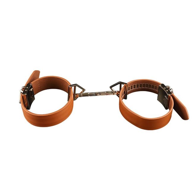 Наручники LOCKINK Wristcuffs/Anklecuffs Brown Set Коричневые One Size SX0836 фото