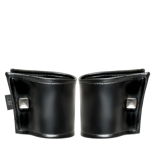 Pair of men's wrist wallets Noir Handmade H075 Pair of wrist wallet with hidden zipper Black One Size