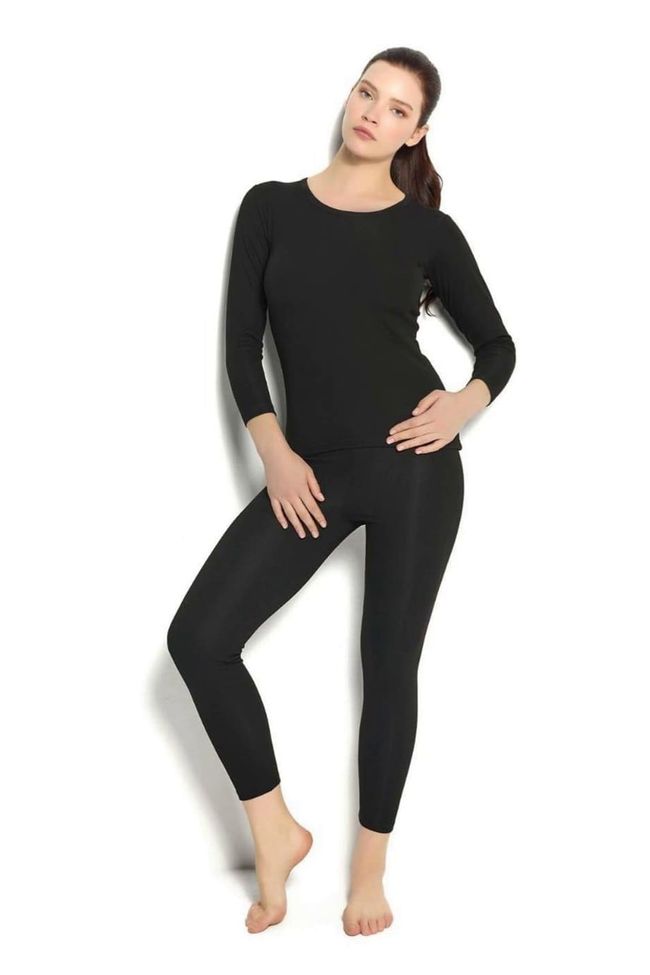 Women's thermal set Jiber 590+591 (jumper and leggings), Black, M