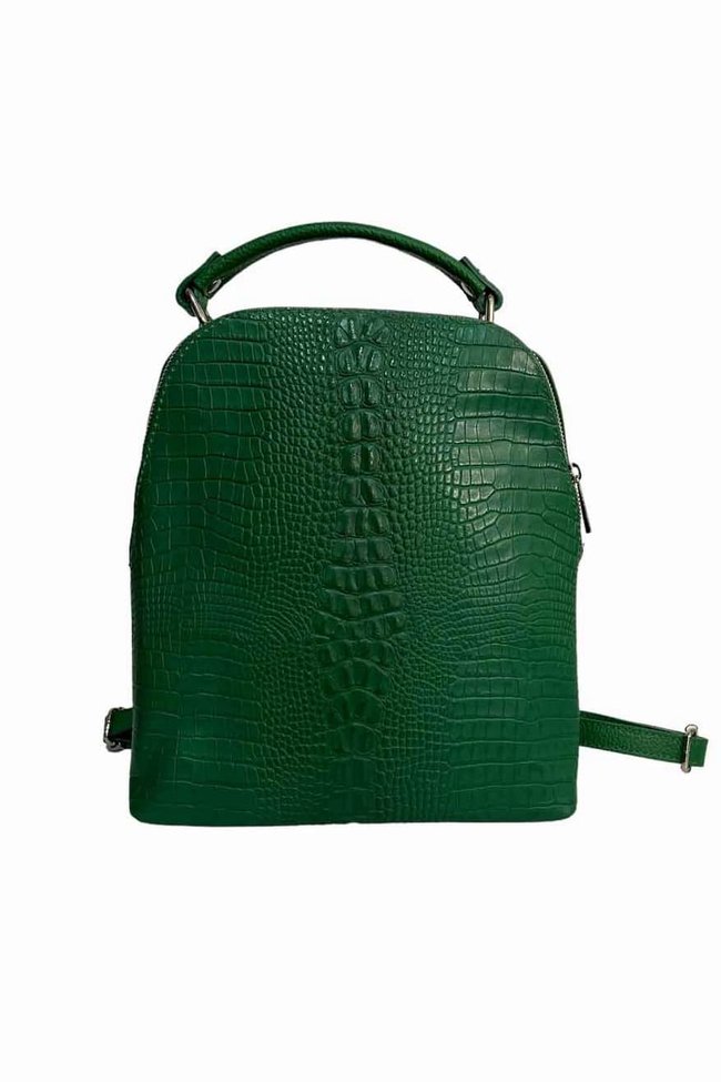 Рюкзак шкіряний Italian Bags 1057 Зелений 1057_green фото