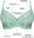 Samanta Juno A125 Soft Cup Bra, Мятный, 80D