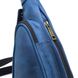 Сумка рюкзак слинг кожаная на одно плечо 3026-3md TARWA 1, Голубой