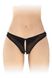 Fashion Secret Sophie pearl panties with intimate cutout, Black, S, M, S/M