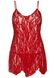 Сорочка Leg Avenue Rose Lace Flair Chemise Plus Size Красная SO9103 фото 2