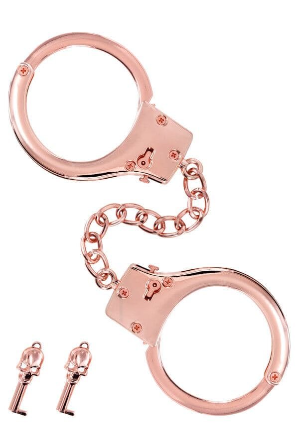 Наручники металеві Fetish Tentation Premium Chick wrist cuffs in rose-gold metal Золотисті One Size SX1091 фото