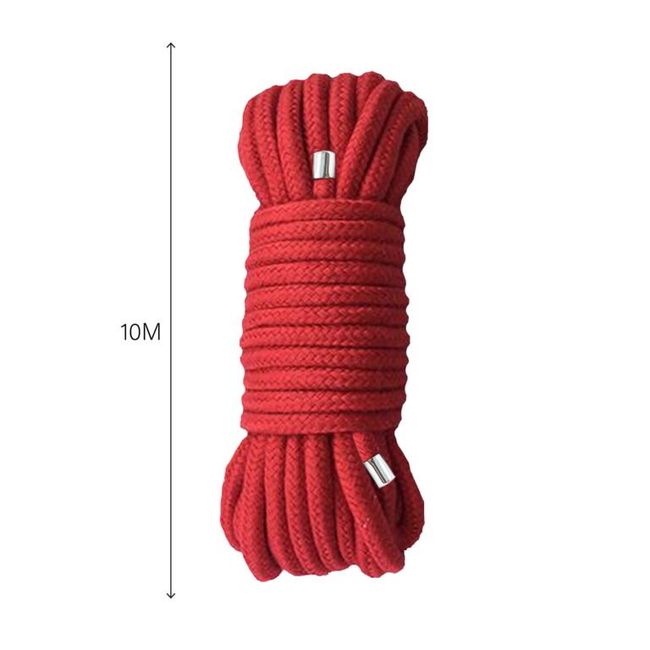 Мотузка для BDSM BTB Bondage Rope Red, довжина 10 м, діаметр 65 мм SO6574 фото