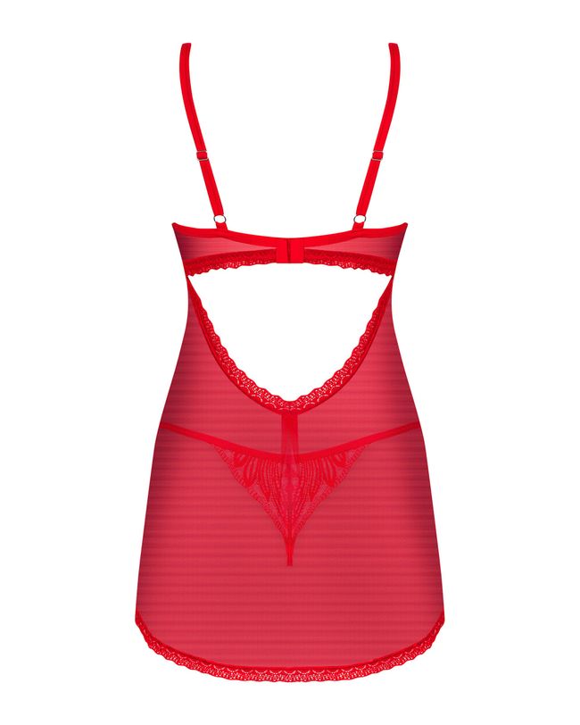 Obsessive Chilisa babydoll, Red, XS, S