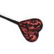 Шлепалка-сердечко Liebe Seele Victorian Garden Riding Crop Черно-красная One Size SO9478 фото 3