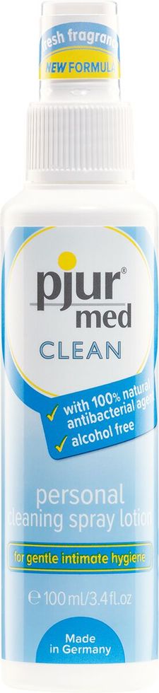 Очищаючий спрей для ніжної шкіри та іграшок, антибактеріальний pjur med CLEAN 100 мл PJ10440 фото