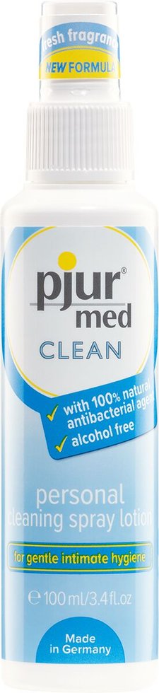 Очищаючий спрей для ніжної шкіри та іграшок, антибактеріальний pjur med CLEAN 100 мл