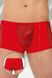 Erotic men's briefs-shorts Softline Thongs 4515 with mesh, Red, M