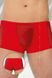 Erotic men's briefs-shorts Softline Thongs 4515 with mesh, Red, M