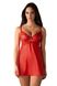 Erotic latex nightdress Obsessive Aliosa, Red, L, XL, L/XL