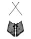 Obsessive Fiorenta Cutout Bodysuit Black S/M