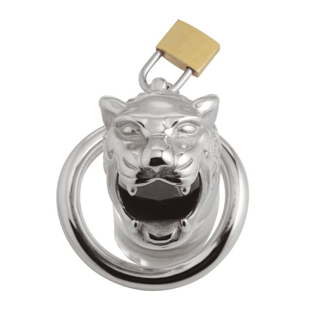 Penis cage Master Series: Tiger King Cock Cage With Lock Silver One Size