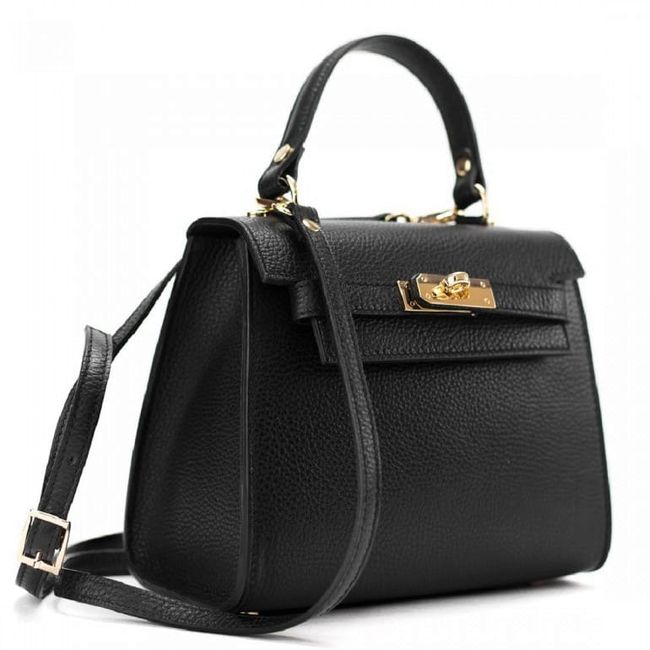 Stylish women's classic bag Firenze Italy F-IT-9866A, Black