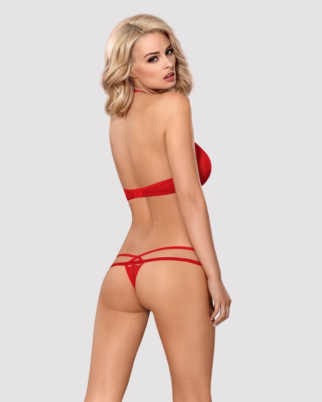 Lingerie set Obsessive 838-SET-3 Red L/XL