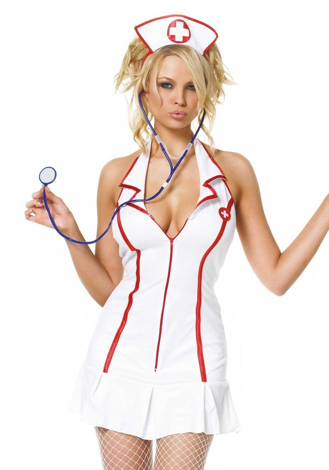 Костюм медсестры Leg Avenue Head Nurse Белый S/M SO9107 фото