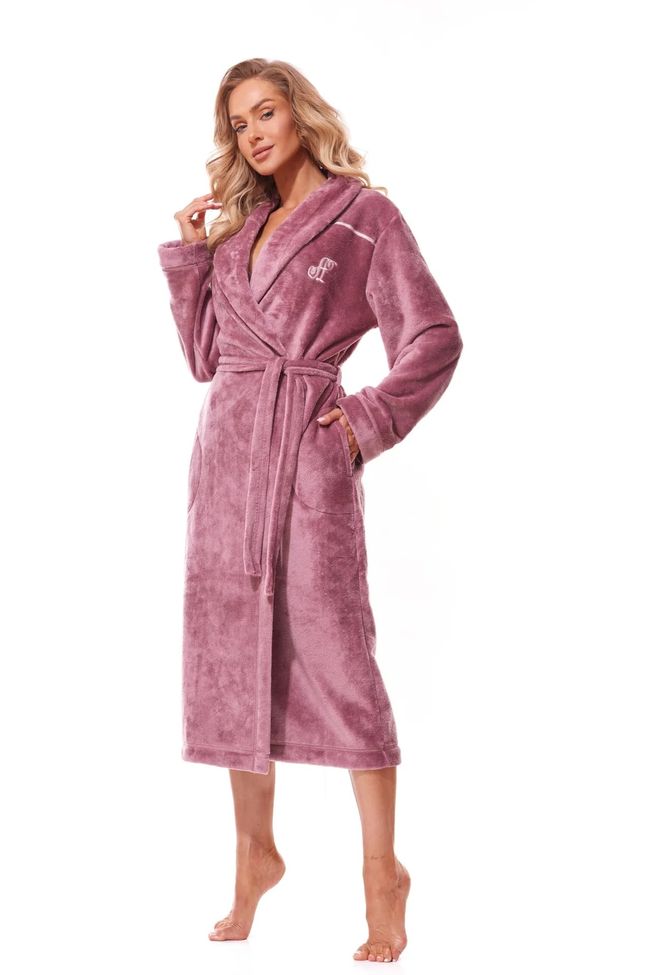 Warm long robe L&L 2312 Lux (Old Rose), Old rose, L