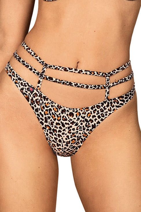 Thong Obsessive Selvy, Леопардовый, S, M, S/M