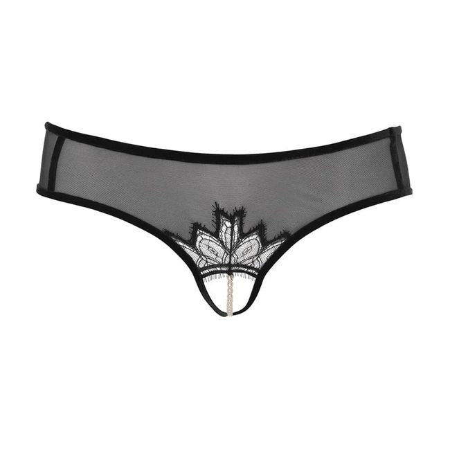 Brief with split and pearls Bracli Kyoto Brief Black L