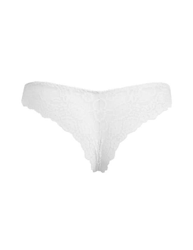 Brazilian panties with lace Sielei 2687 White XL/5