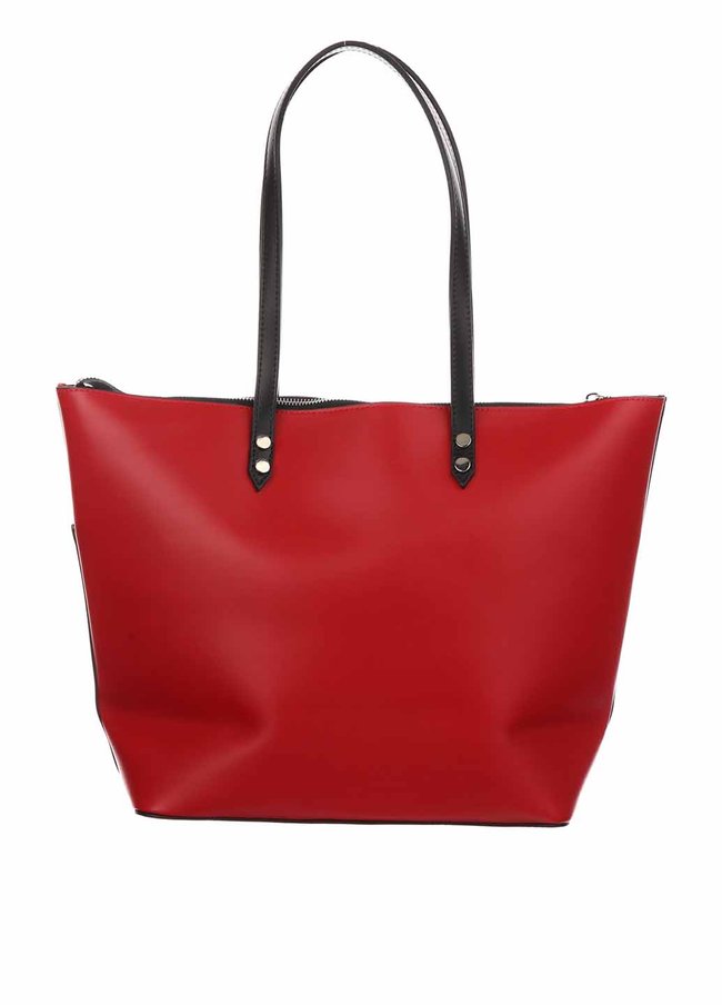 Шкіряна сумка шоппер Italian Bags 13345 13345_red фото