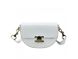 Women's crossbody handbag with a wide strap Firenze Italy F-IT-1019W, White