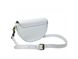 Women's crossbody handbag with a wide strap Firenze Italy F-IT-1019W, White