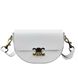 Women's crossbody handbag with a wide strap Firenze Italy F-IT-1019W, White