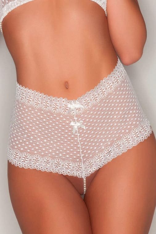 Lace panties with pearls Bracli & G, White, L