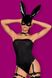 Эротический игровой костюм зайки Obsessive Bunny costume Черный L/XL 84246 фото 7