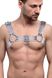 Портупея на груди Feral Feelings Bulldog Harness Trasparent Прозора One Size