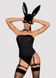 Эротический игровой костюм зайки Obsessive Bunny costume Черный L/XL 84246 фото 1