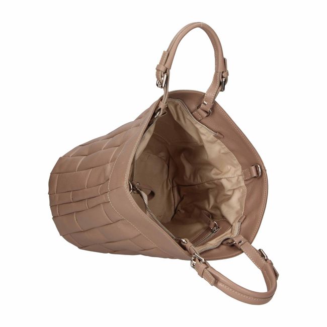 Большая кожаная сумка Italian Bags sef0054 sef0054_taupe фото