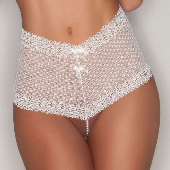 Lace panties with pearls Bracli & G, White, L