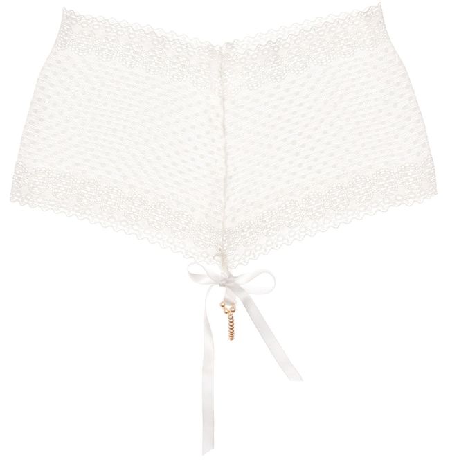 Lace panties with pearls Bracli & G, White, L