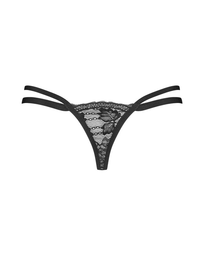 Seductive Thong Obsessive Nutris, Black, XS, S